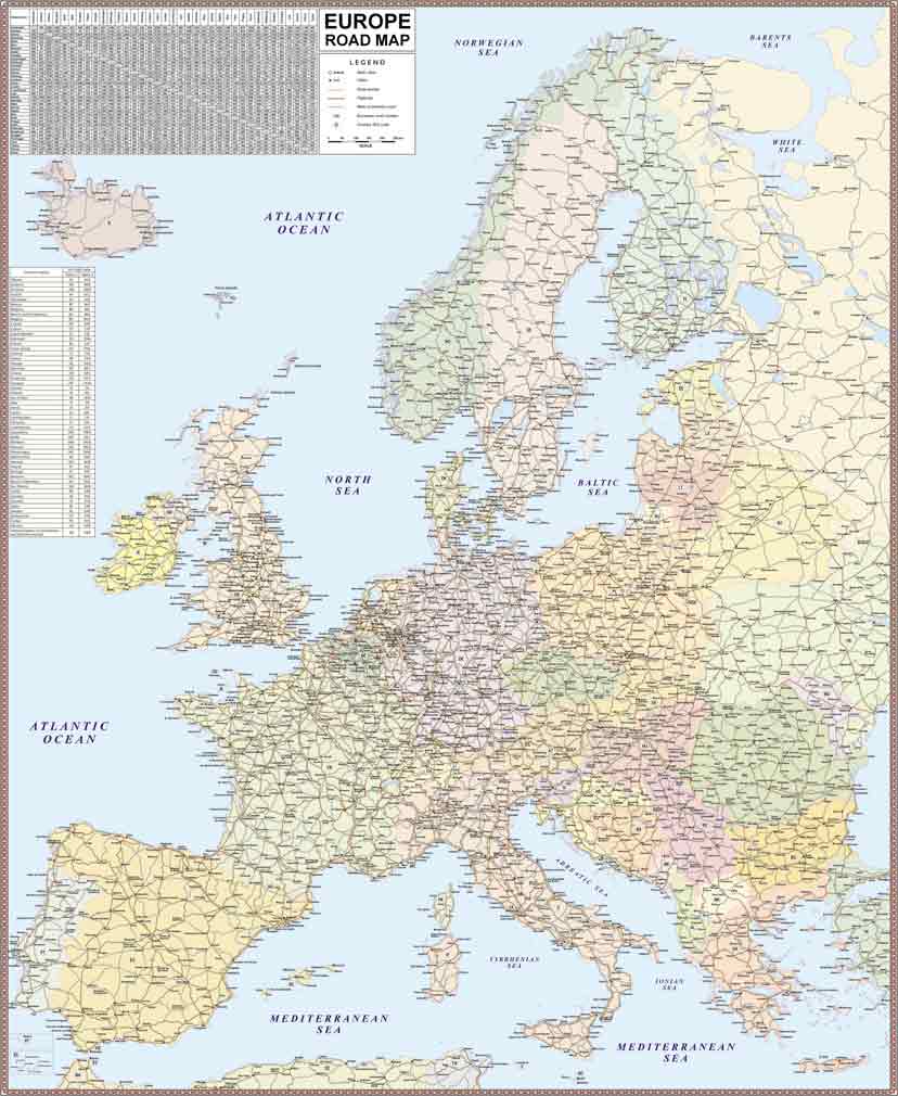 ევროპის საგზაო რუკა