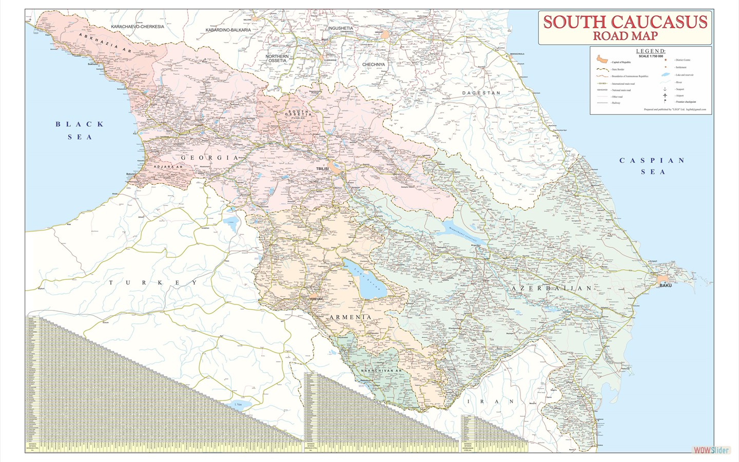 Caucasus Road map